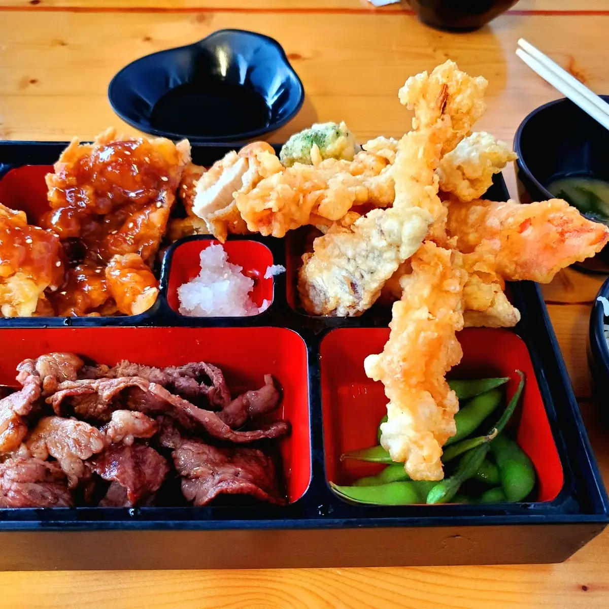 Tempura & Beef Teriyaki