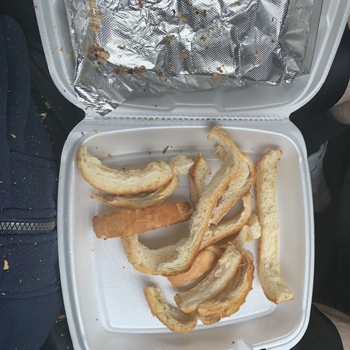 Crusts of Garlic Bread