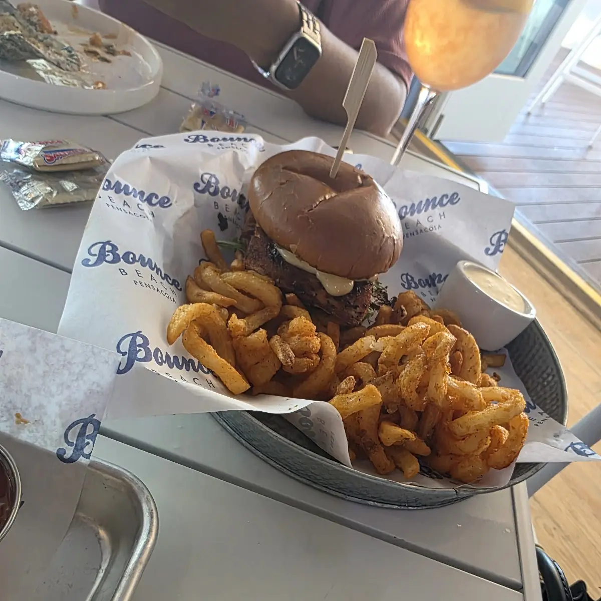 Fried Fish Sandwich with Fries