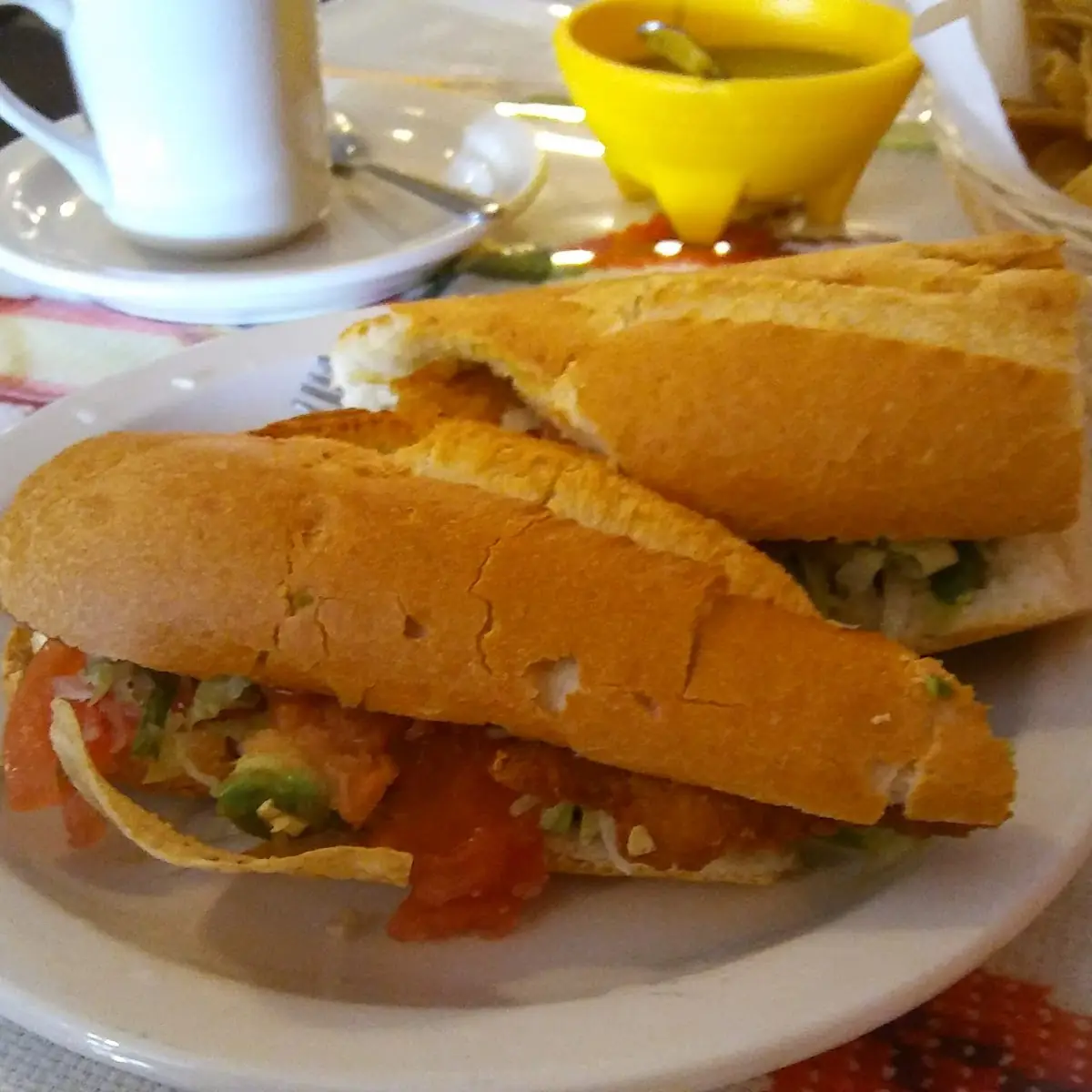 Breaded Chicken on French Bread