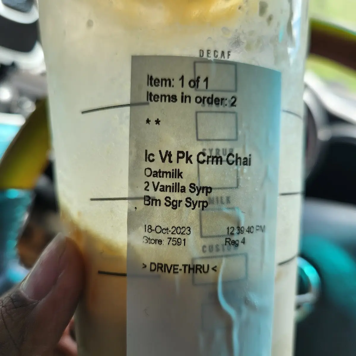 Pumpkin Cream Chai Latte Viral Drink