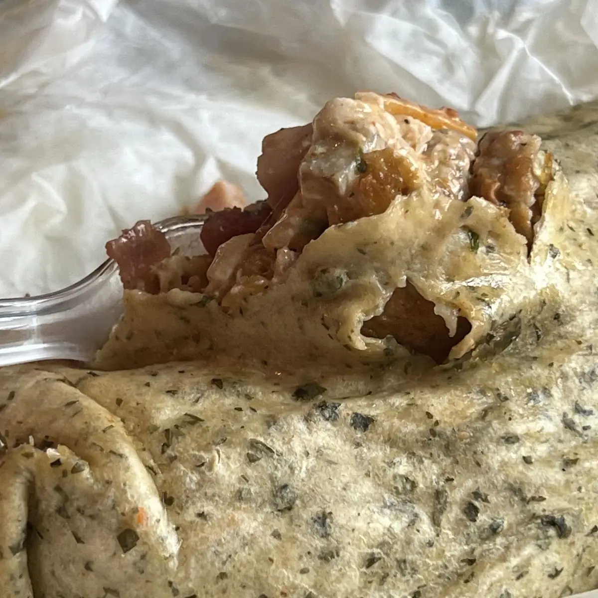 Omelette Wrap Breakfast Burrito