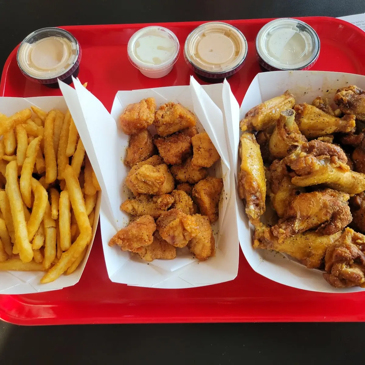 Fries Boneless Wings Lemon Pepper Wings
