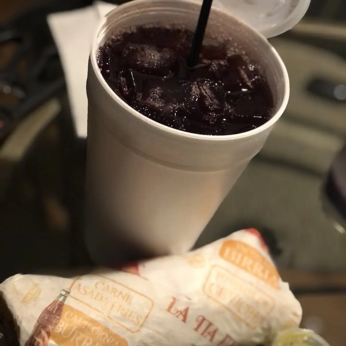 Carne Asada Burrito and Jamaica