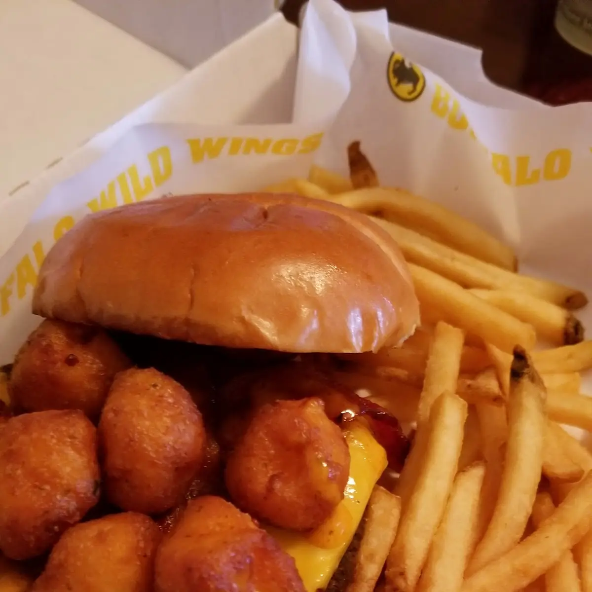 Cheese Curd Bacon Burger