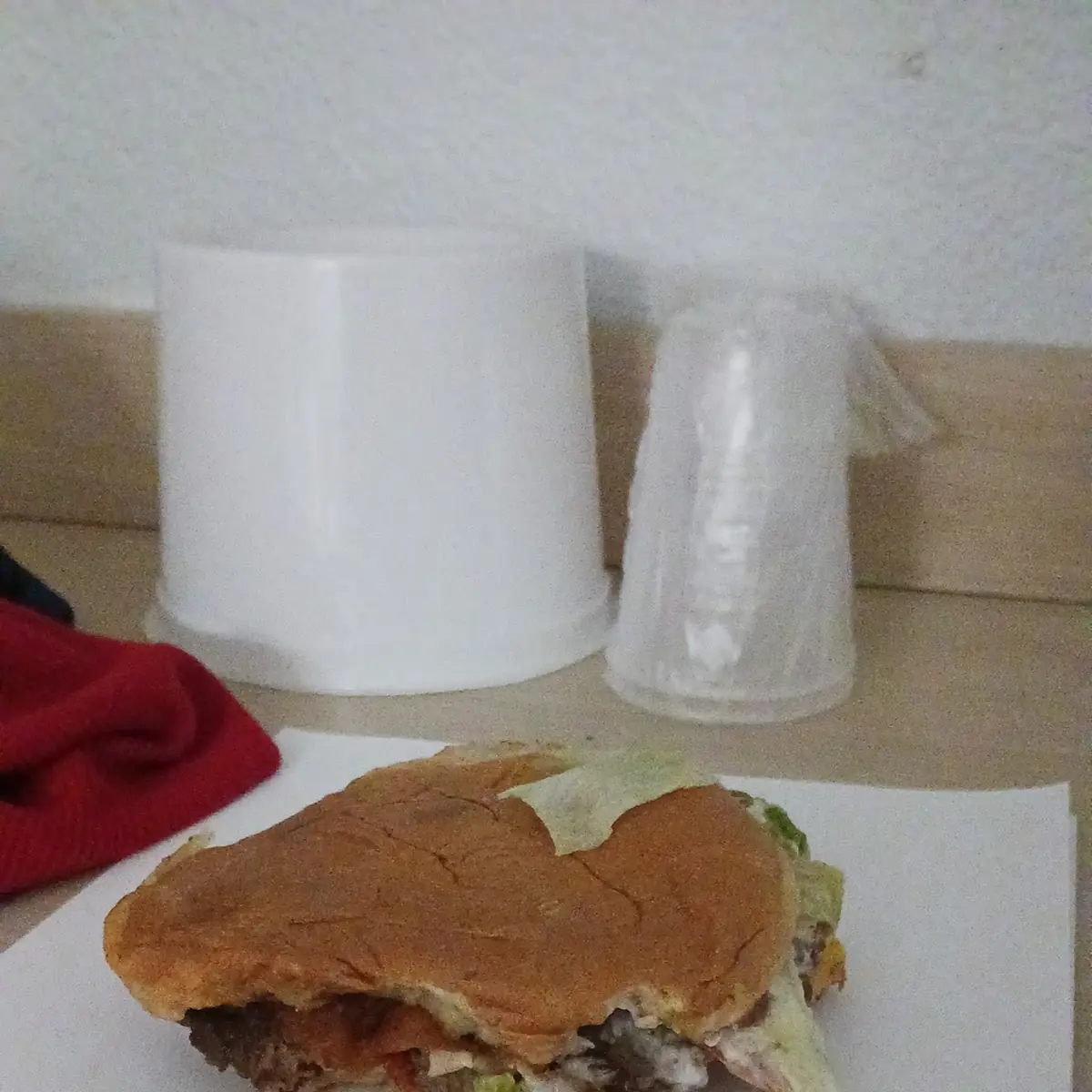 The Slimmy Flat Greasy Double Bacon Burger