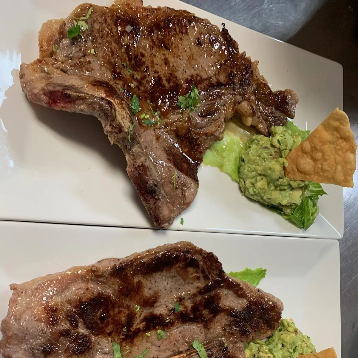 Huaraches with T-Bone Steak