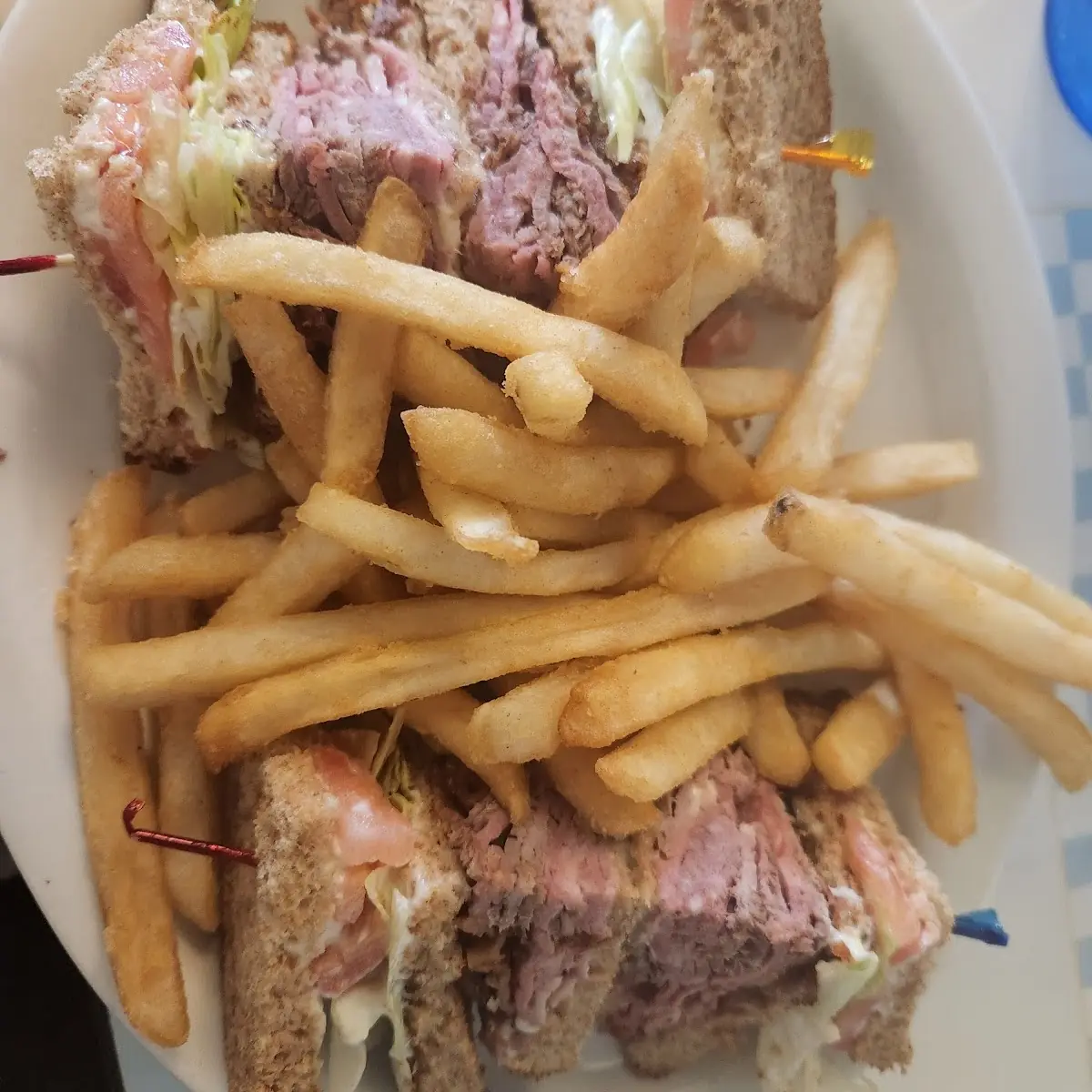 Roast Beef Club Sandwich