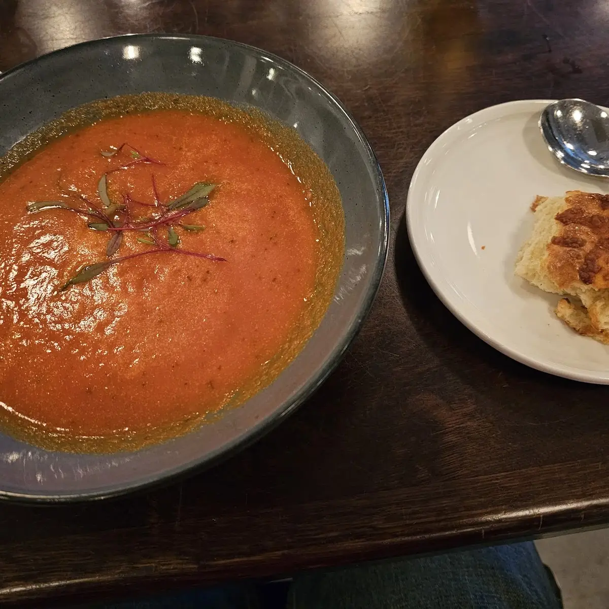 Roasted Tomato Soup and Cheese Biscuit