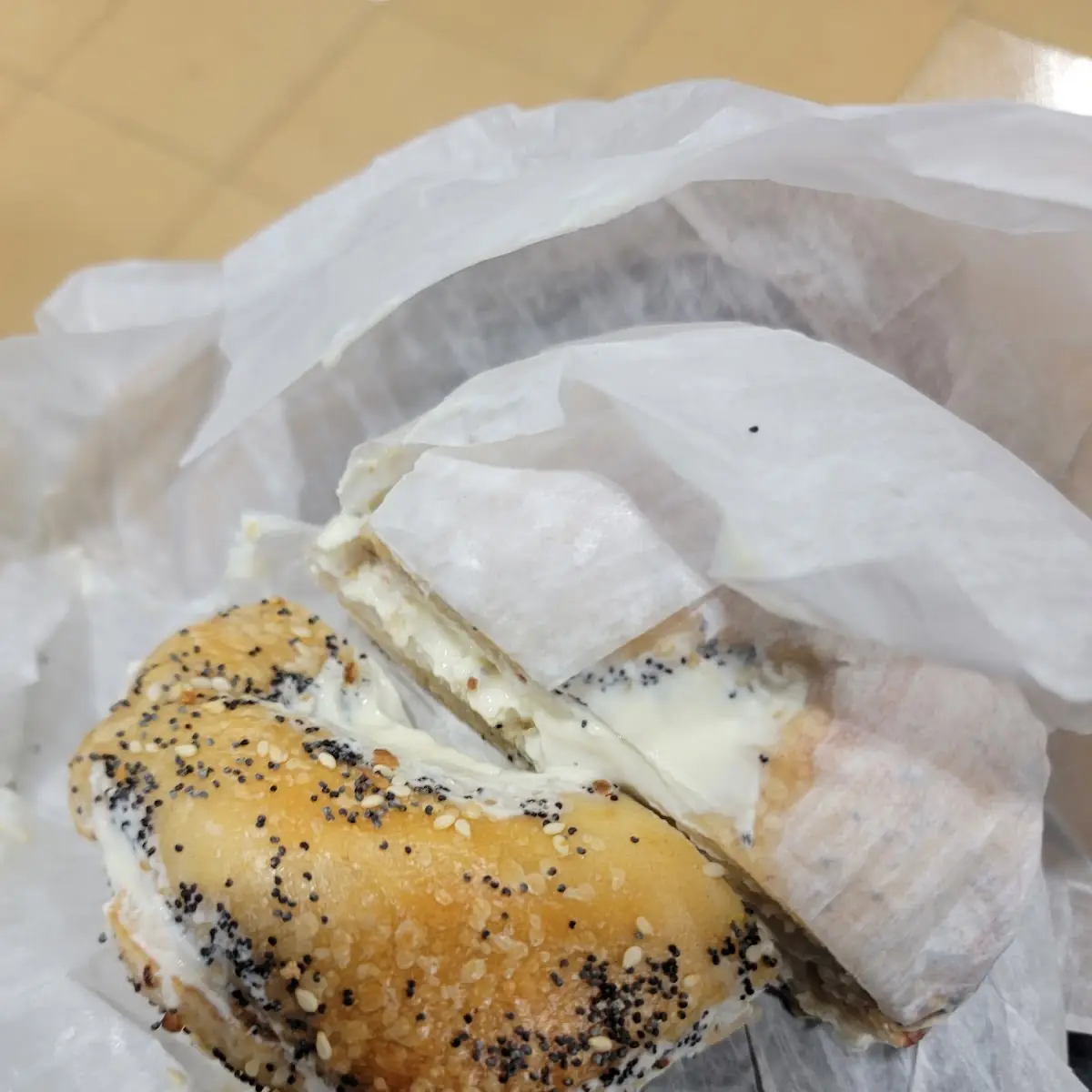 Everything Bagel with Cream Cheese