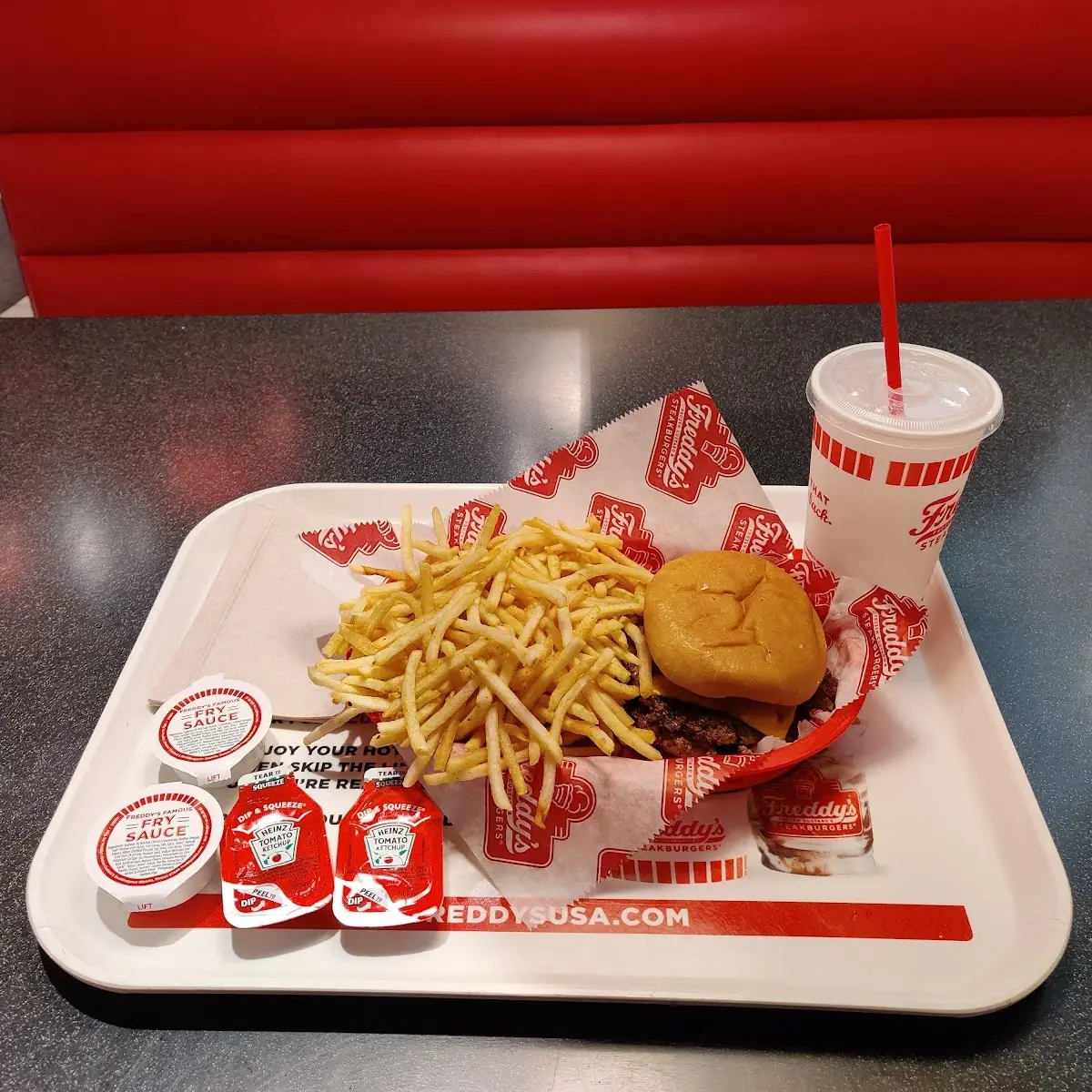 Triple Cheeseburger Fries & Coke