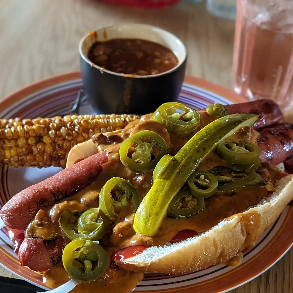 Grilled Beef Hot Dog
