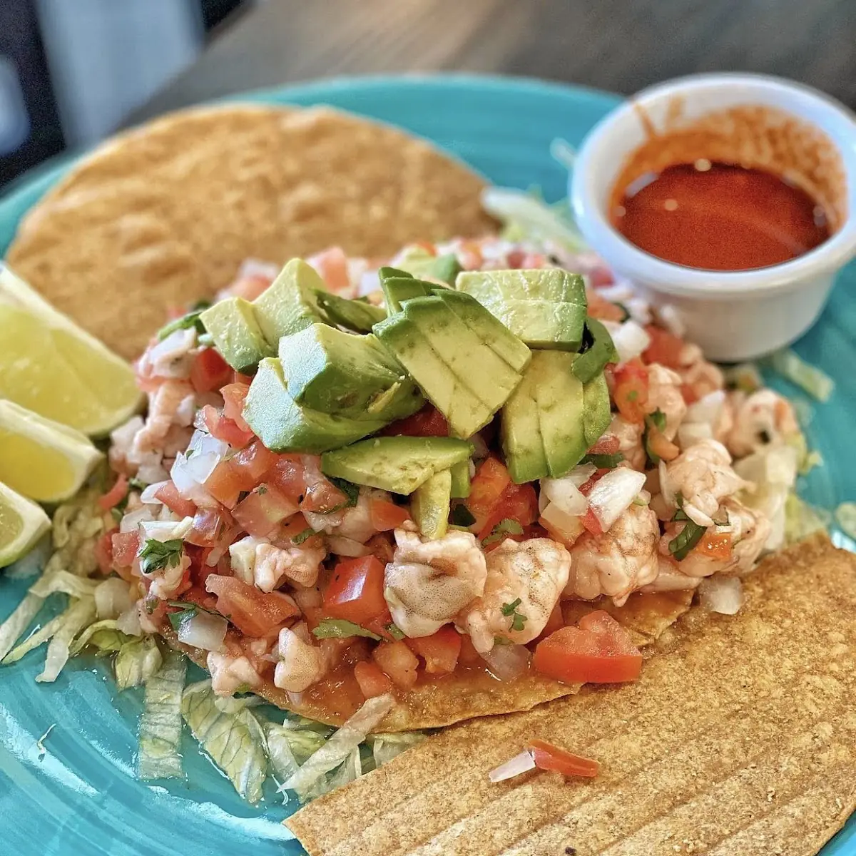 Shrimp Ceviche Tostada