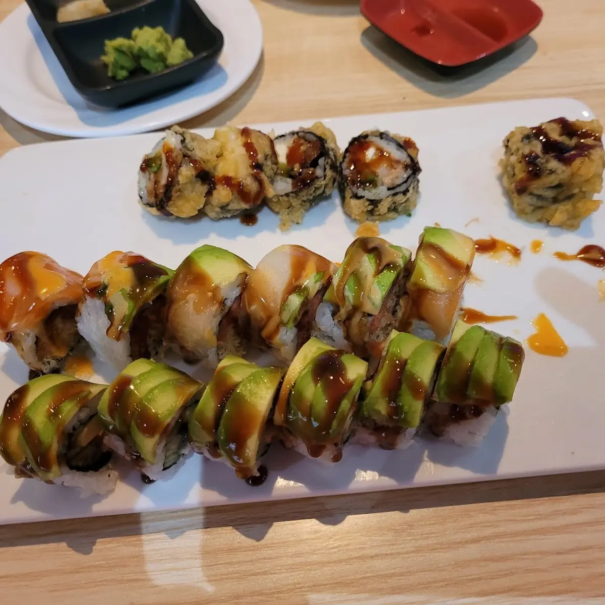 Rainbow Roll and Phoenix Maki Roll
