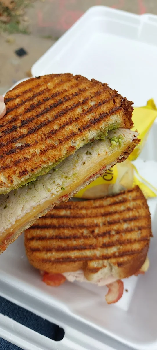 Turkey Gouda Pesto Panini