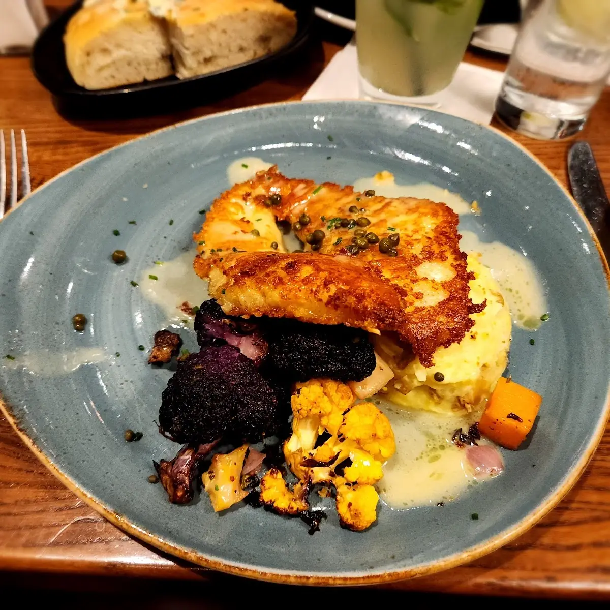 Walleye with Mashed Potatoes