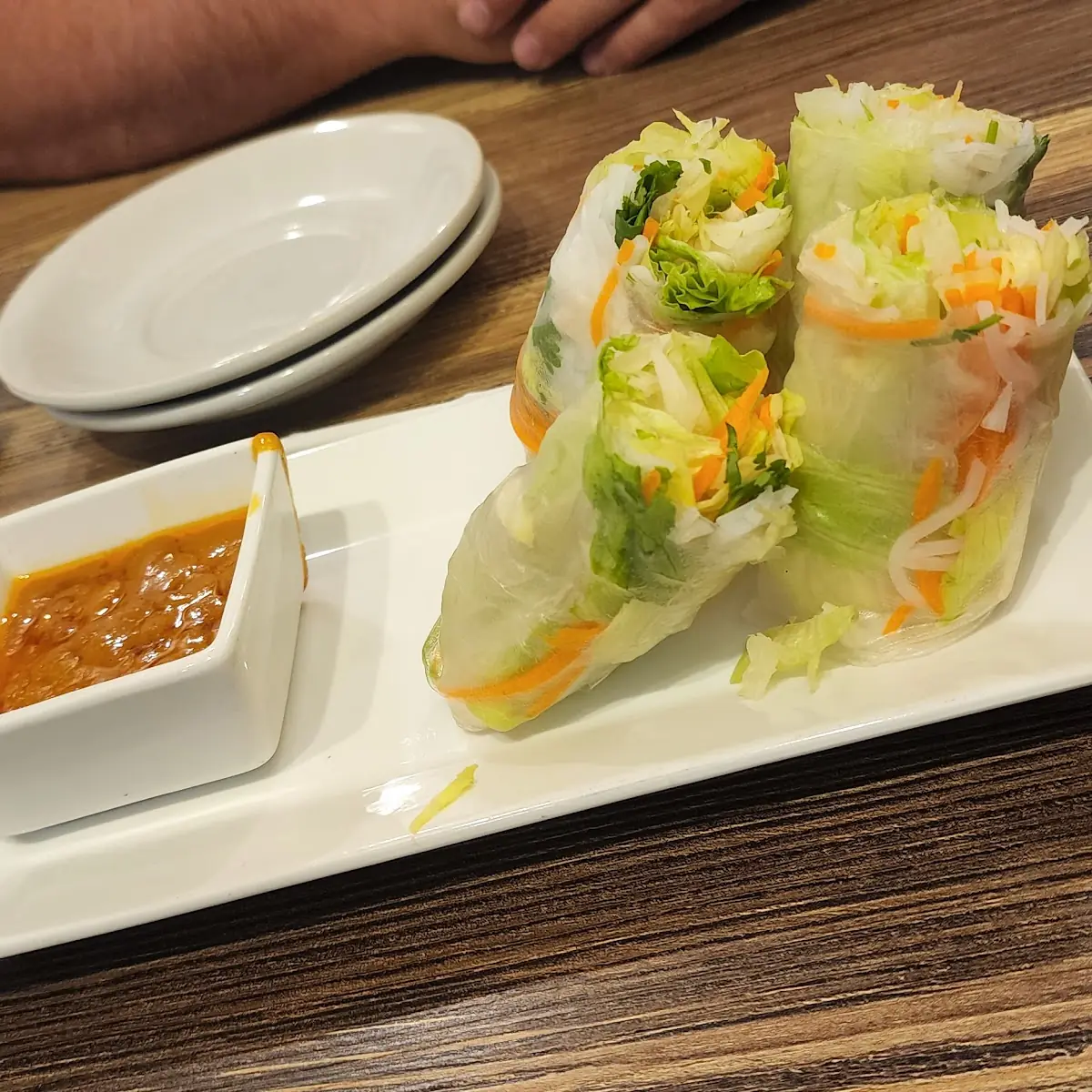 Spring Roll with Peanut Sauce