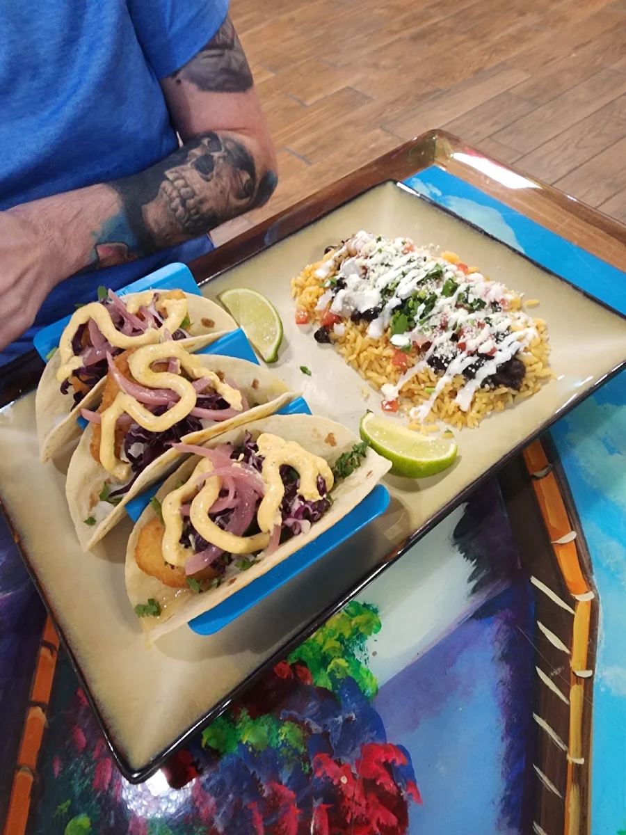 Fish Tacos Rice not Fresh