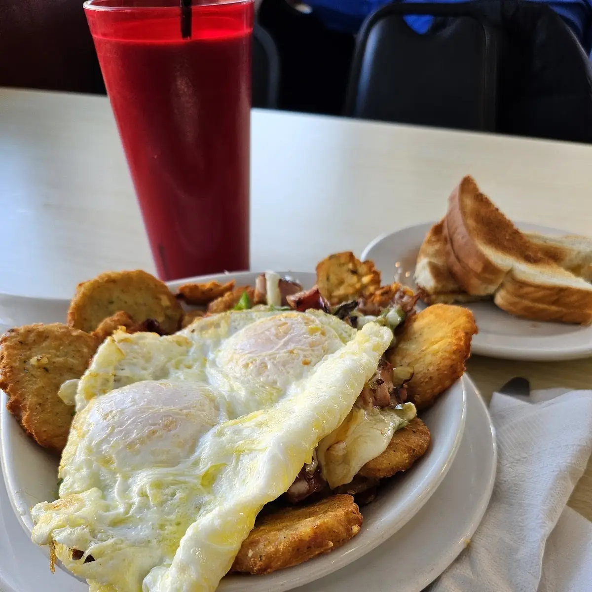German Potato Cakes and Sausage