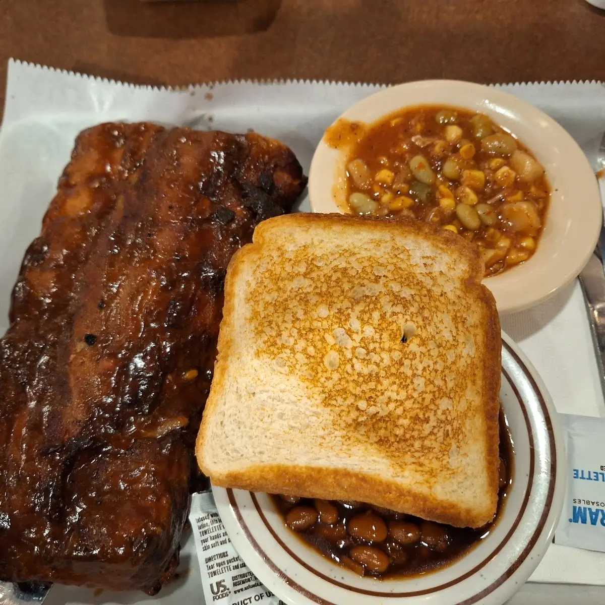 Baked Beans Pork Ribs Brunswick