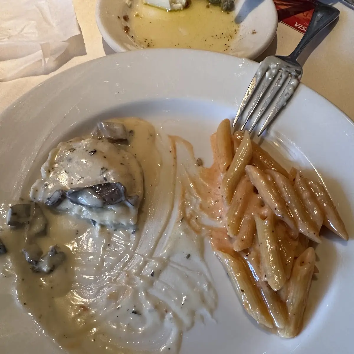 Truffle Ravioli and Penne Vodka
