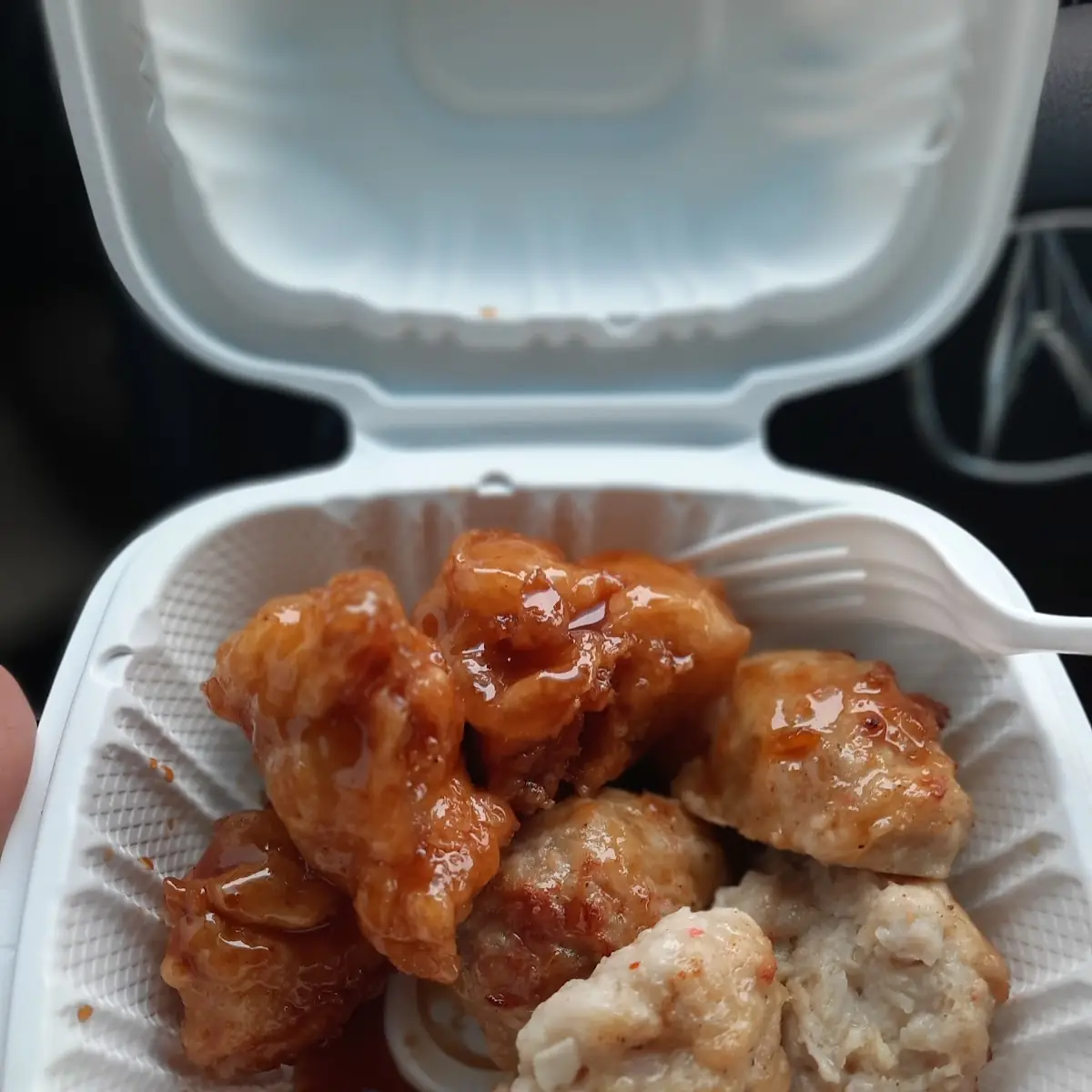 Stuff Shrimp and Honey Chicken