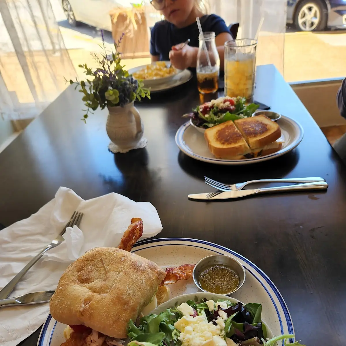 Turkey Club with Salad