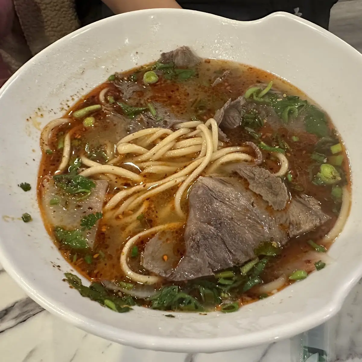 Spicy Beef Noodle Soup Bowl