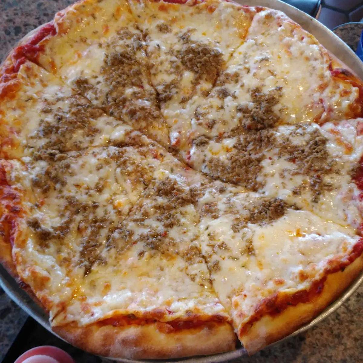 Cheese Pepperoni Sausage Pizza