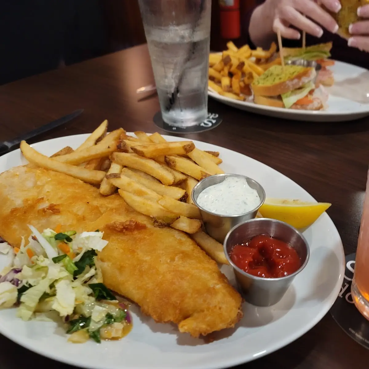 Fish and Chips and Turkey Club