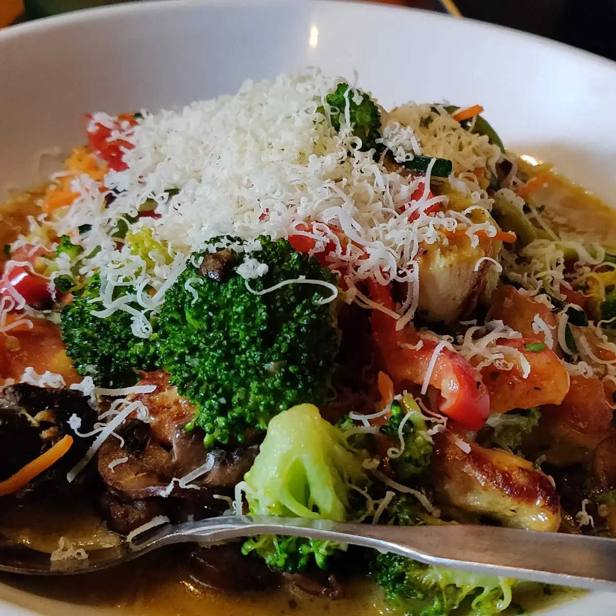 Chicken Parmigiana with Spaghetti