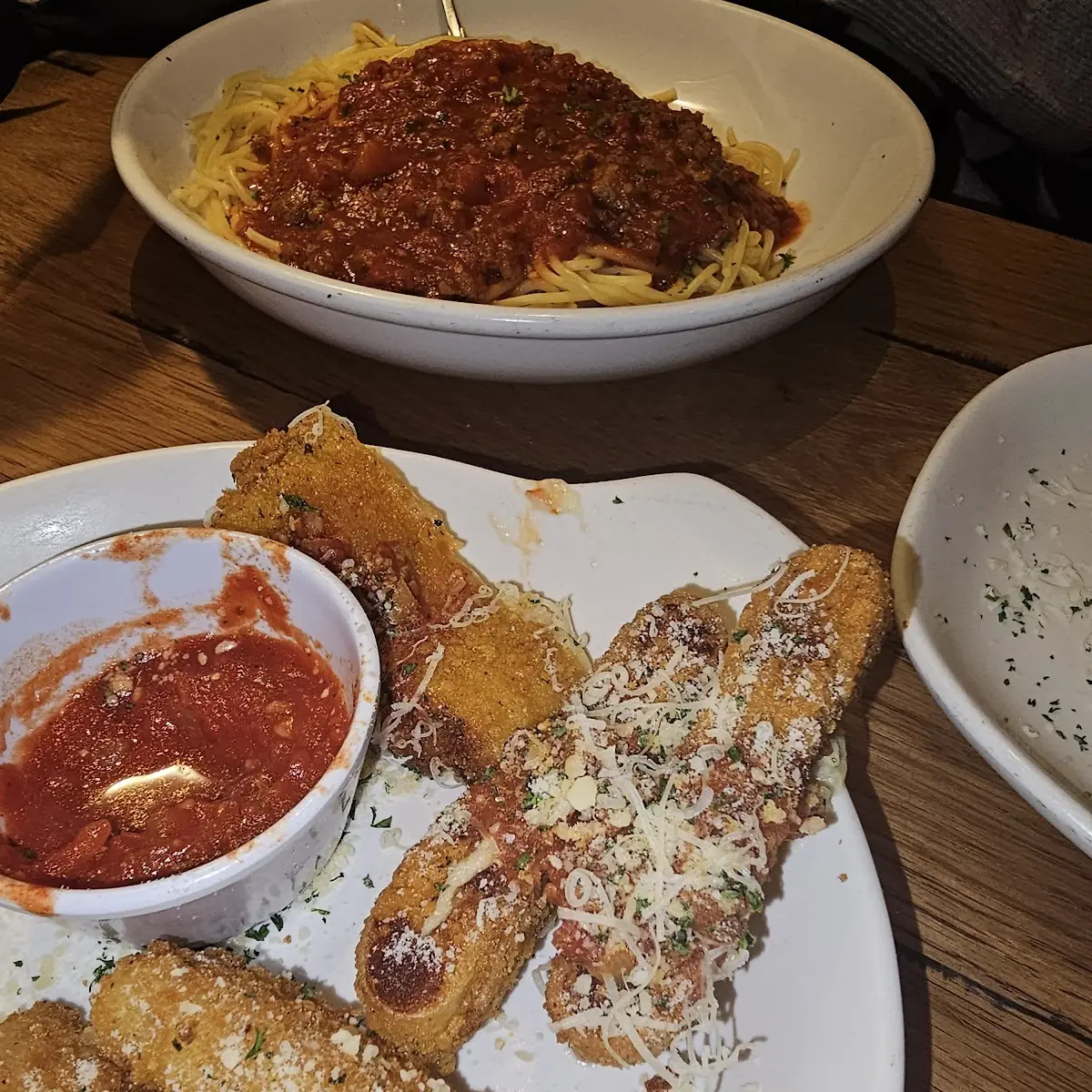 Mozzarella Cheese Sticks and Lasagna Frita