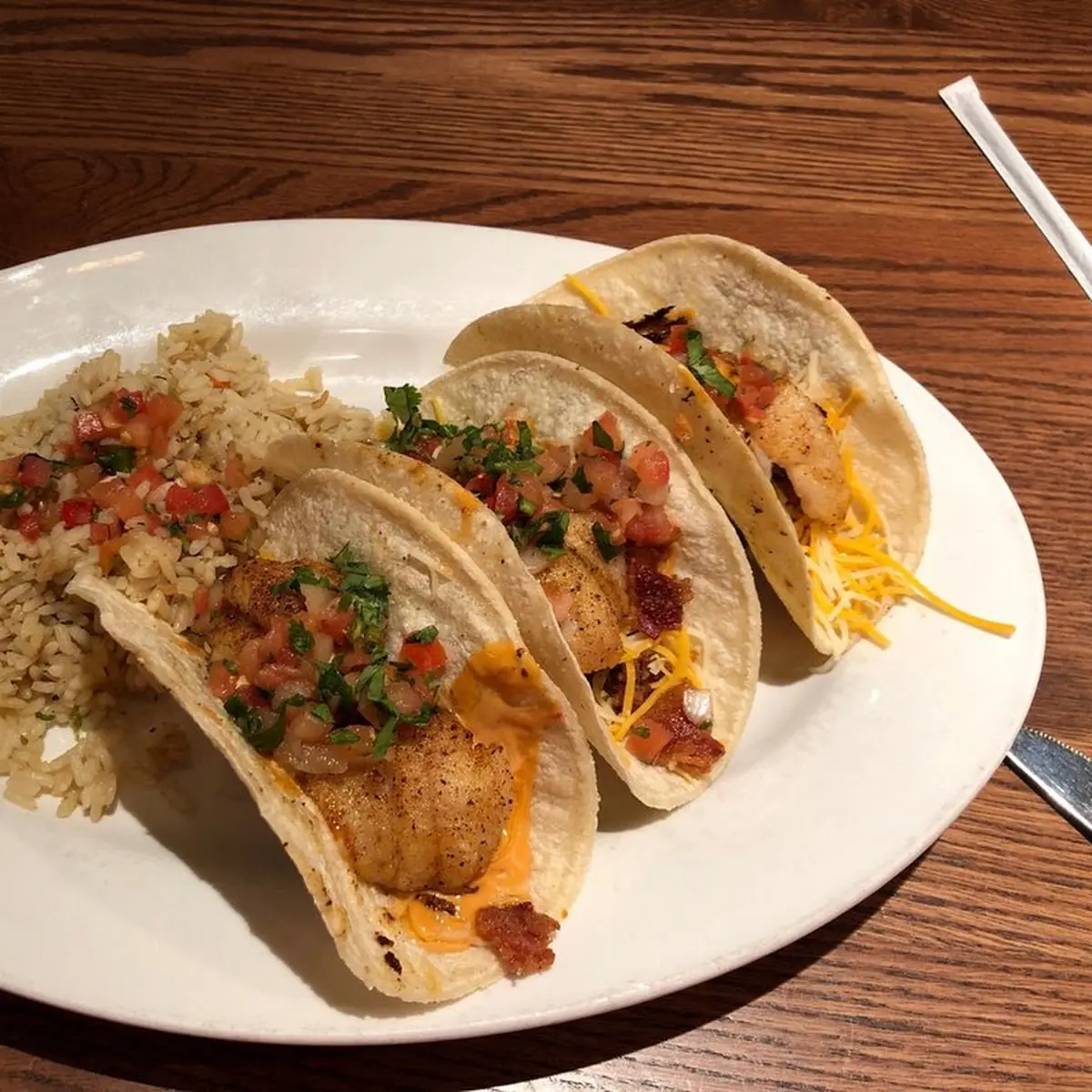 Honey Hot Shrimp Tacos