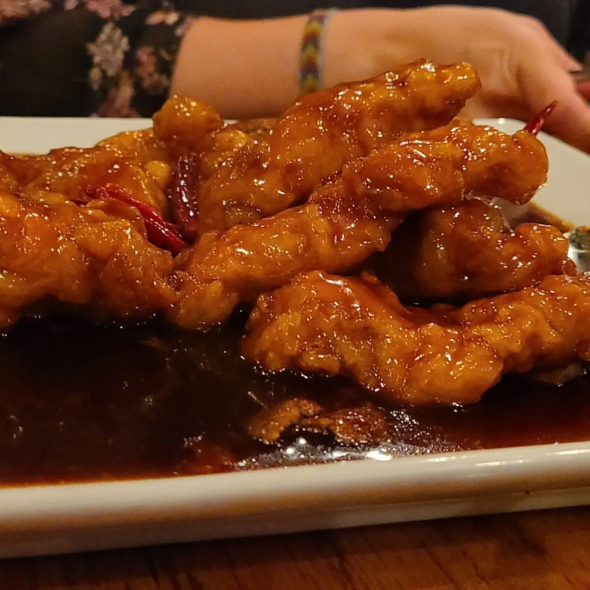 Fried Fish Fillet with Mandarin Sauce