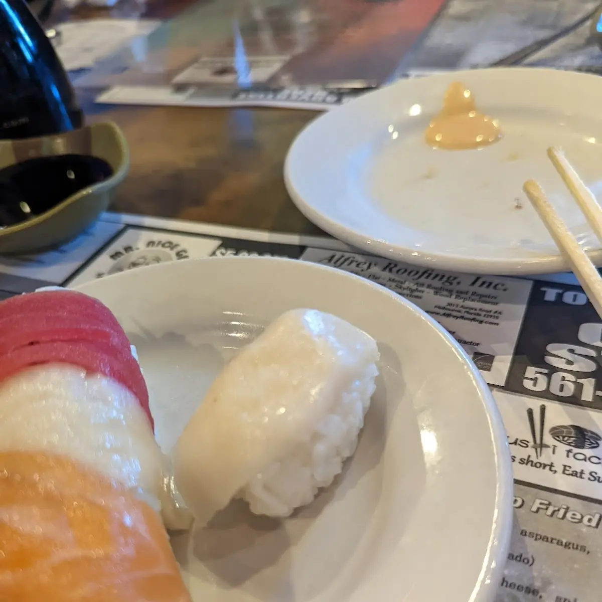 Rainbow Roll and Escolar