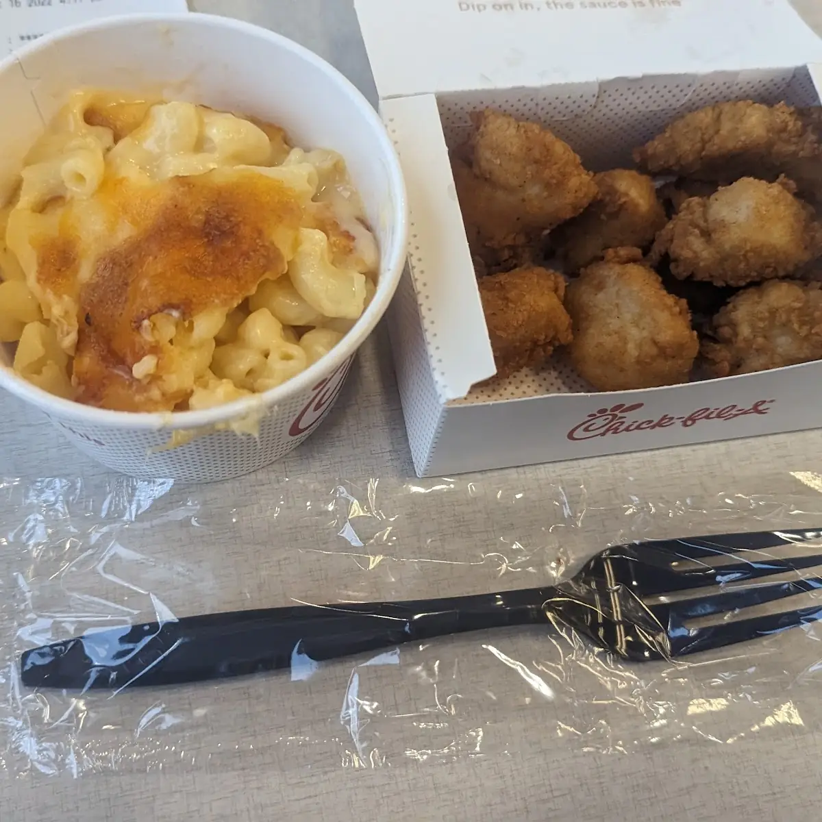 Chicken Nuggets Mac N Cheese