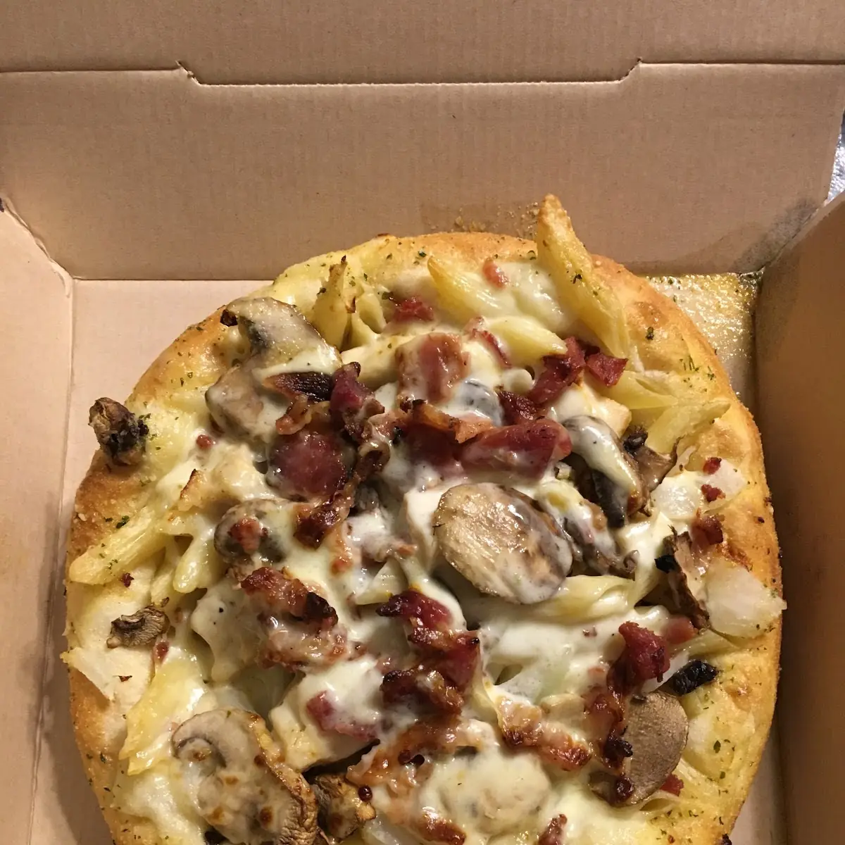Chicken Carbonara Bread Bowl