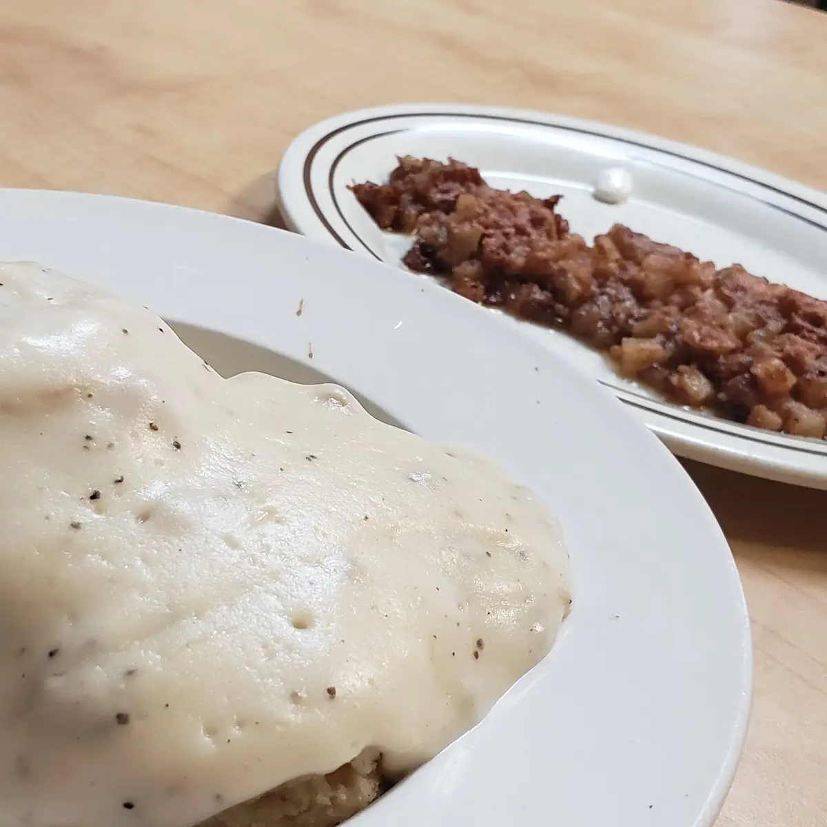 Sausage Gravy and Biscuits