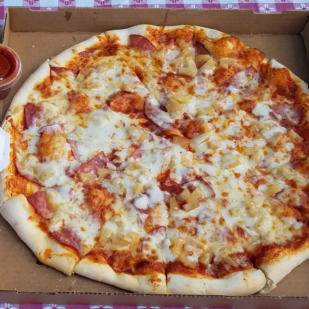 Hawaiian Pizza & Breadsticks