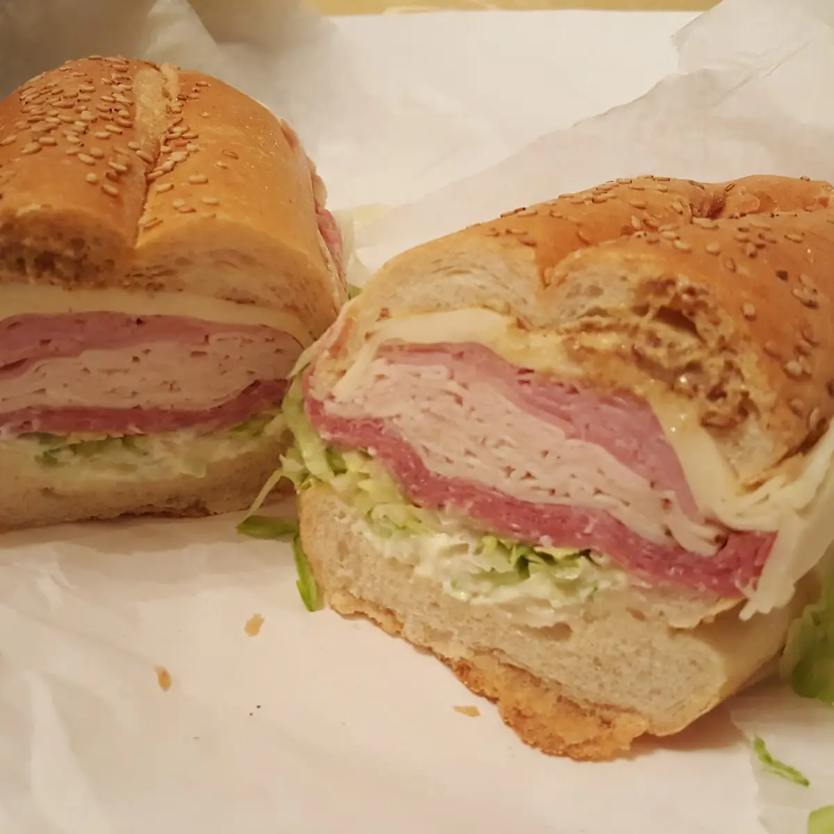 Turkey Ham and Cheese Sub