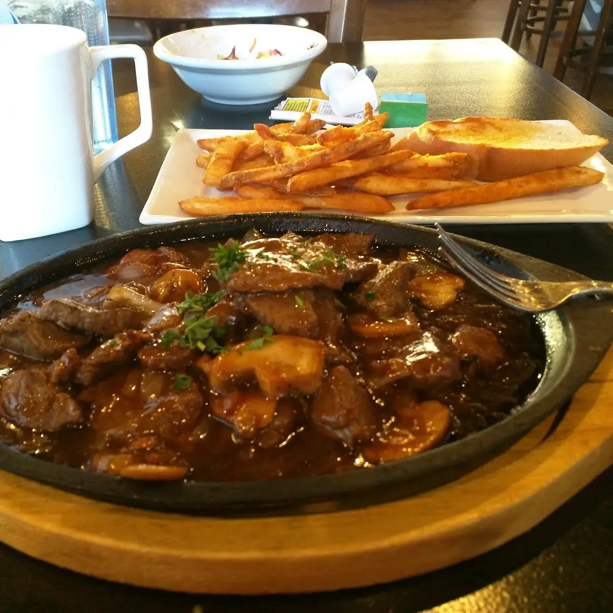 Steak Tips and Fries