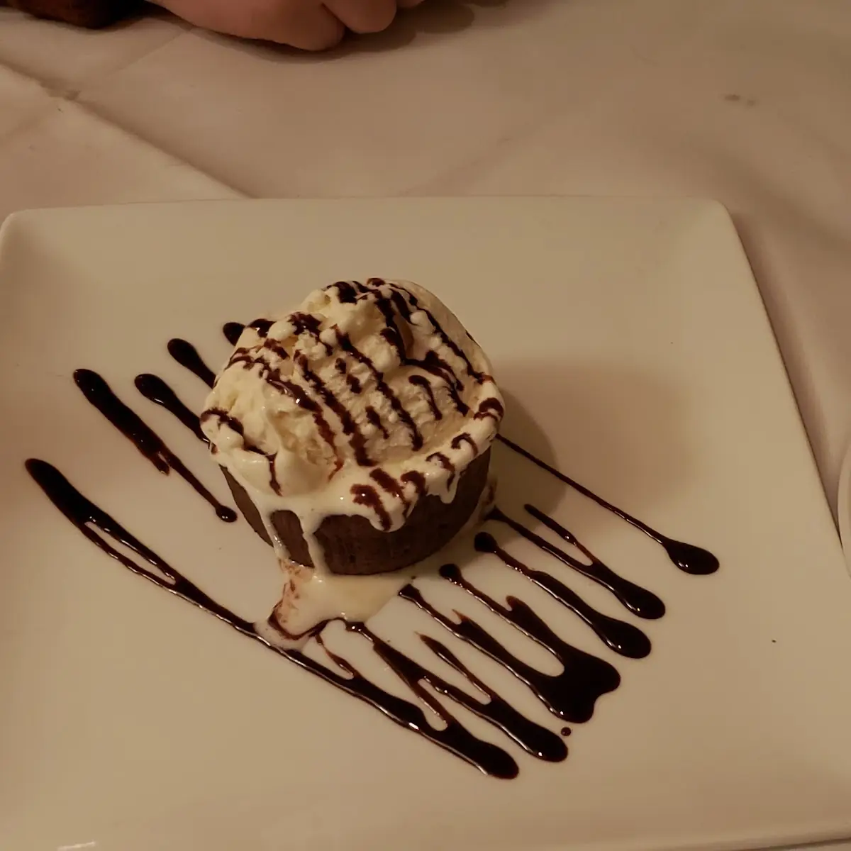 Lava Cake with Ice Cream
