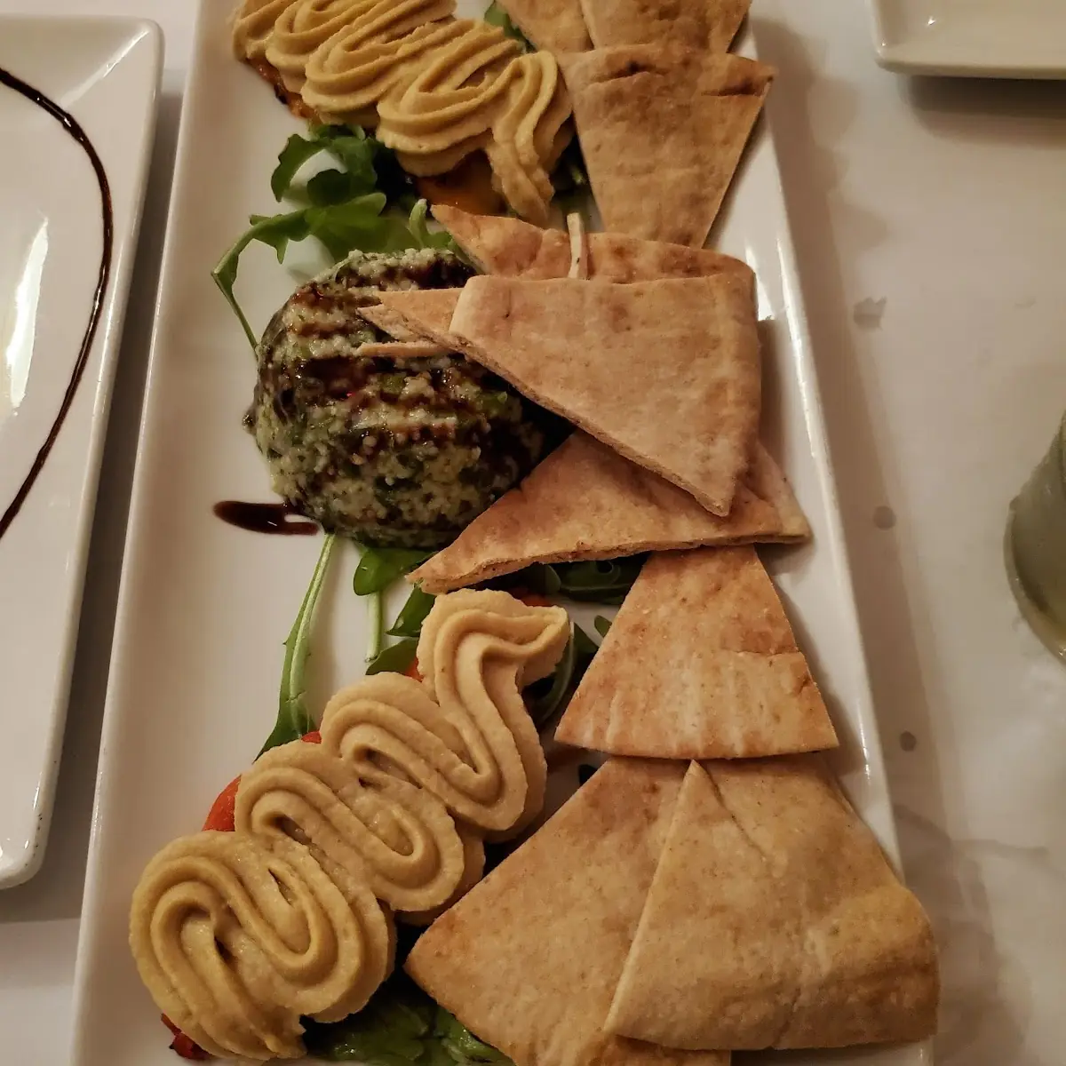 Triple Hummus Appetizer Platter