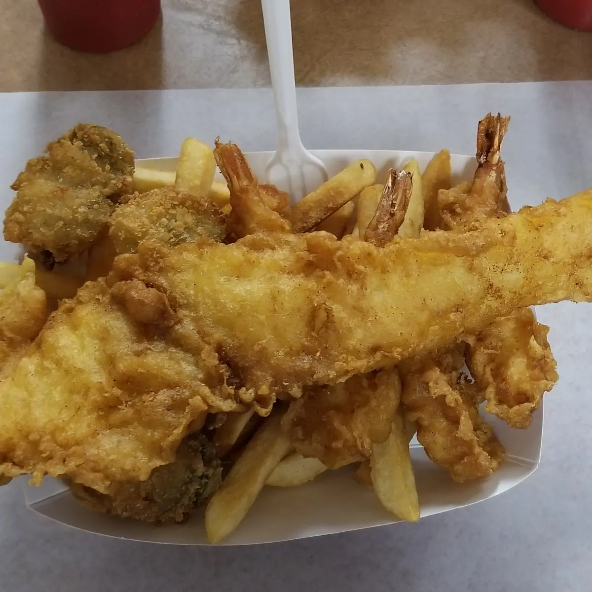 Sample Platter Fish and Chips