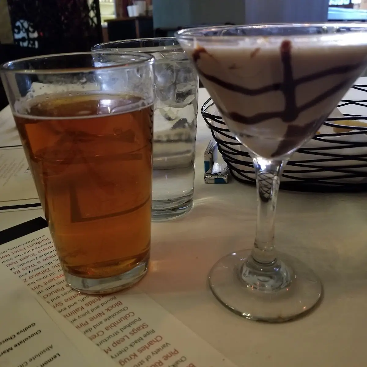Fat Tire Beer & Chocolate Martini