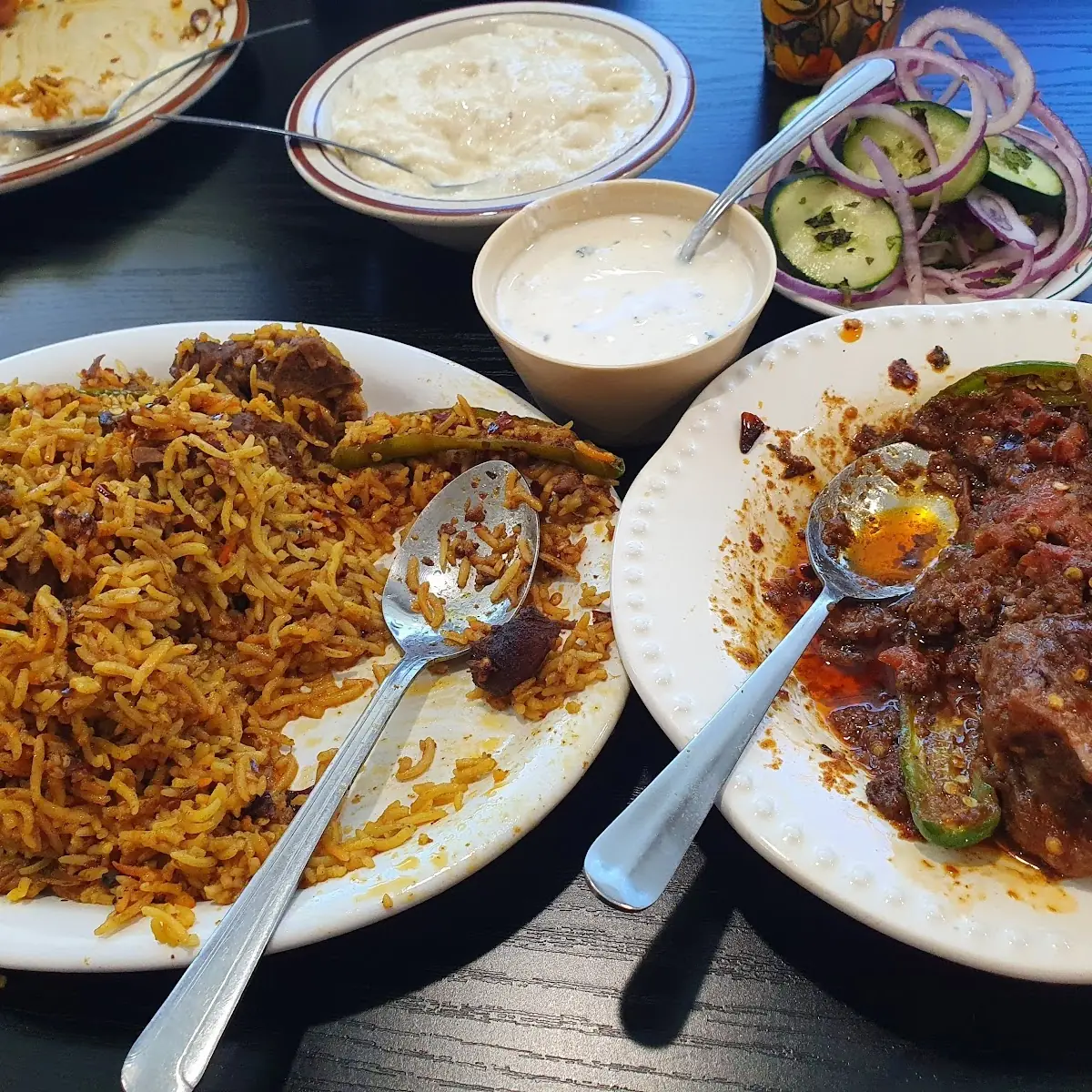 Spicy Goat Biryani and Karahi Gosht