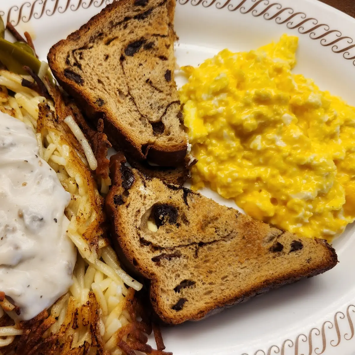 Cheese N' Eggs with Raisin Toast