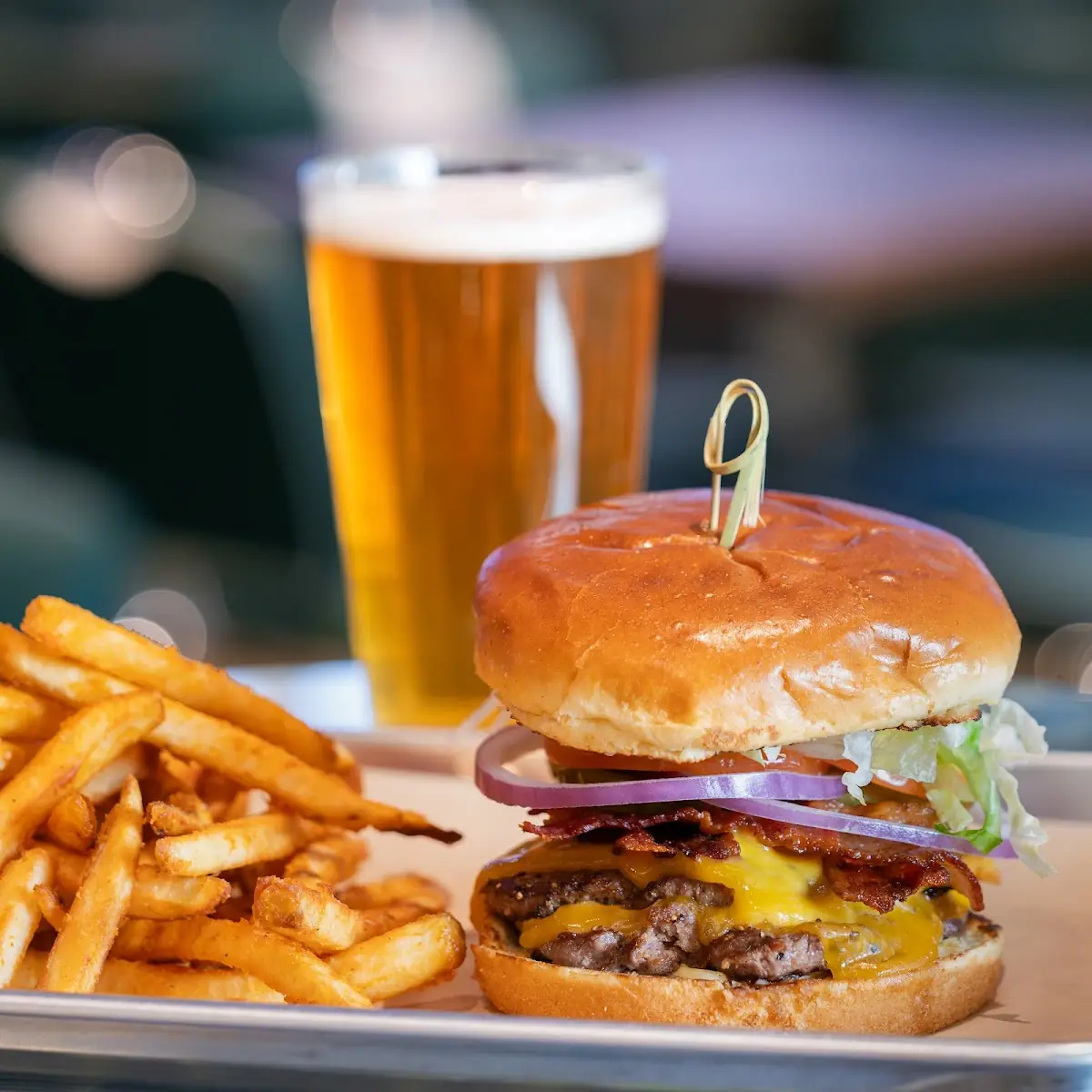 Pelican Lakes Beer Burger