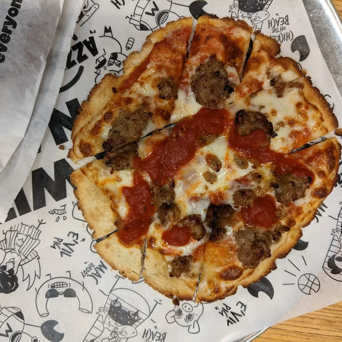 Kid's Sausage Pizza