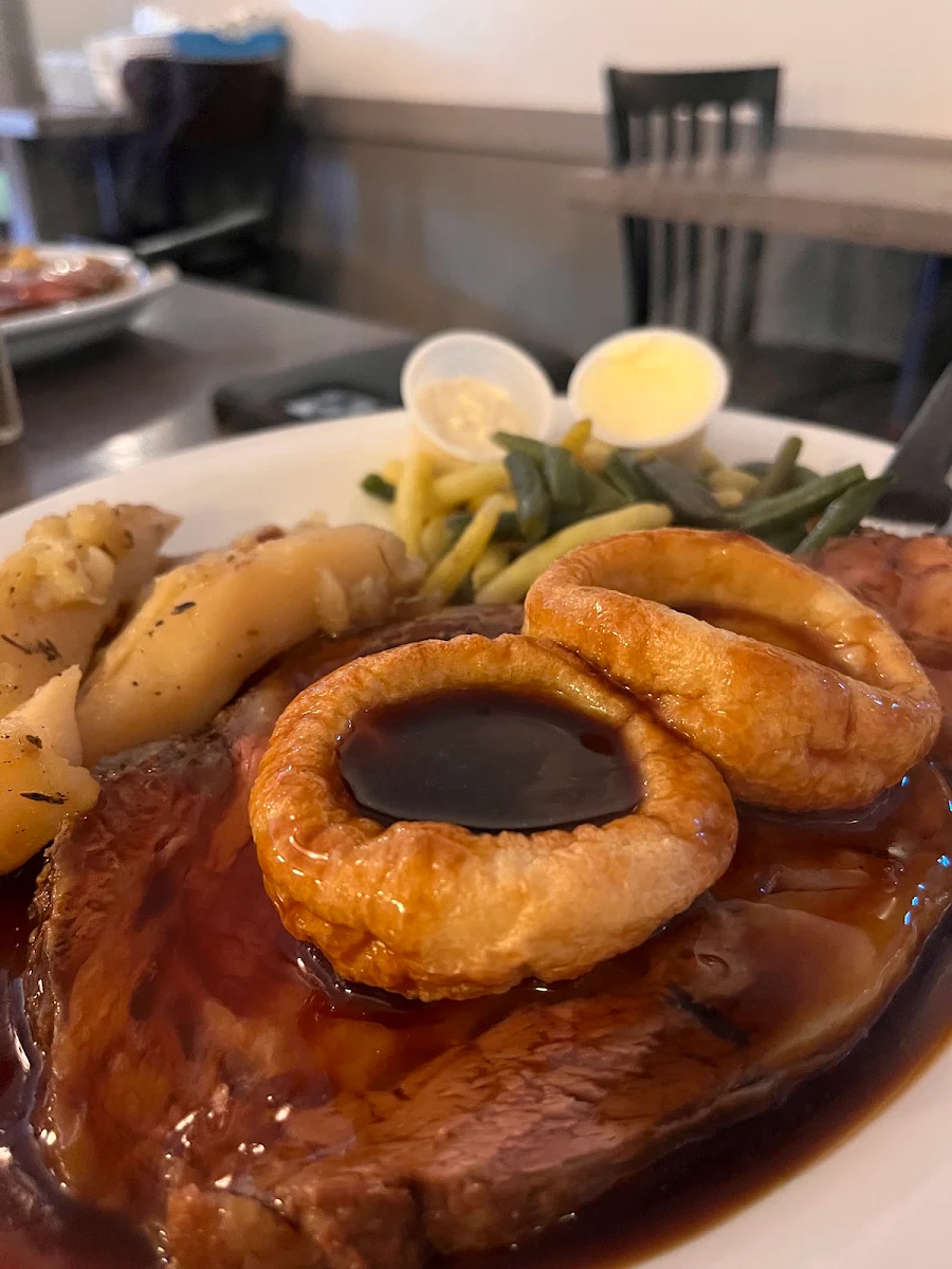 New York Steak with Onion Rings, Phil's Family Restaurant